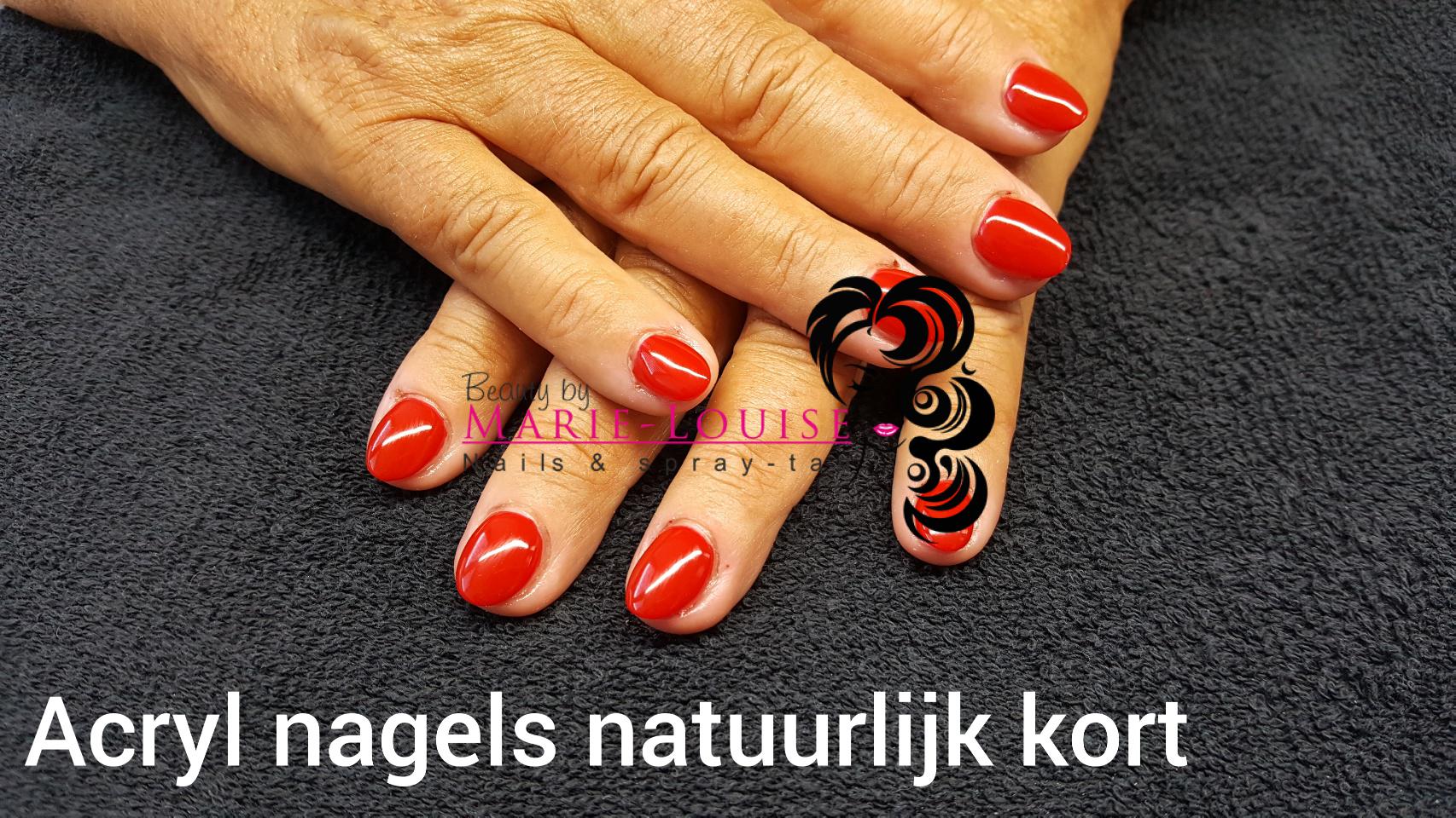 acrylnagels natuurlijk kort